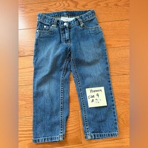 Hanna Andersson Girls Size 4 Jeans